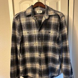 Taylor Stitch | The Utility Shirt | Color: Navy Jaspe Herringbone | Size: 40 (M)